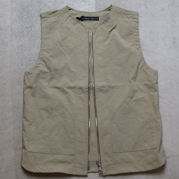 画像15: 【RE PRICE/価格改定】ヴィンテージナイロンオックス ノーカラーZipベスト【MADE IN JAPAN】『日本製』/ Upscape Audience