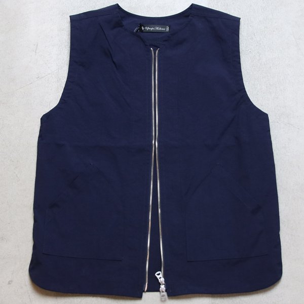 画像14: 【RE PRICE/価格改定】ヴィンテージナイロンオックス ノーカラーZipベスト【MADE IN JAPAN】『日本製』/ Upscape Audience