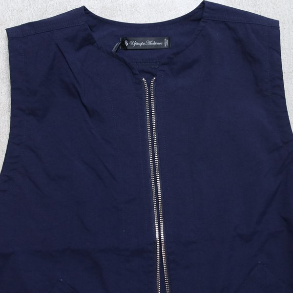 画像16: 【RE PRICE/価格改定】ヴィンテージナイロンオックス ノーカラーZipベスト【MADE IN JAPAN】『日本製』/ Upscape Audience