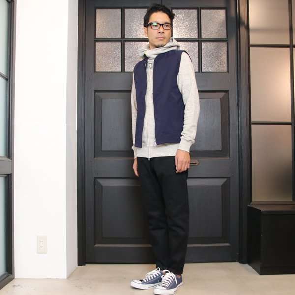 画像7: 【RE PRICE/価格改定】ヴィンテージナイロンオックス ノーカラーZipベスト【MADE IN JAPAN】『日本製』/ Upscape Audience
