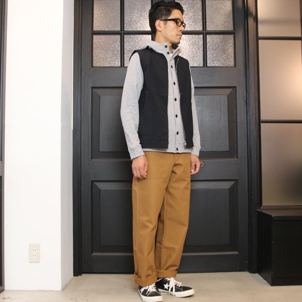 画像8: 【RE PRICE/価格改定】ヴィンテージナイロンオックス ノーカラーZipベスト【MADE IN JAPAN】『日本製』/ Upscape Audience