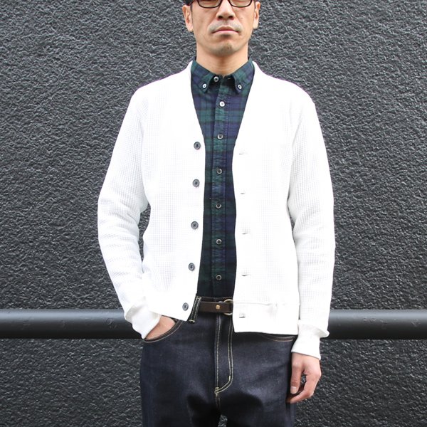 画像16: 【RE PRICE/価格改定】ビッグワッフルモックVネックカーディガン【MADE IN JAPAN】『日本製』 / Upscape Audience