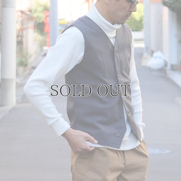 画像4: ウールライクツイルストレッチ Vネックベスト【MADE IN JAPAN】『日本製』 / Upscape Audience