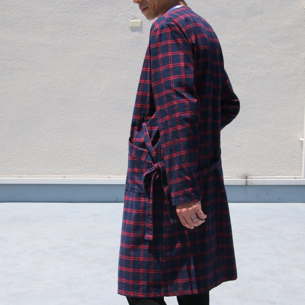 画像12: 【RE PRICE / 価格改定】フランネルチェック キモノガウンコート【MADE IN JAPAN】『日本製』 / Upscape Audience