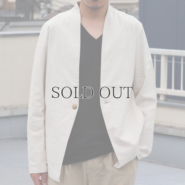 画像3: 綿麻キャンバス1Bカラーレス_jacket【MADE IN JAPAN】『日本製  / Upscape Audience