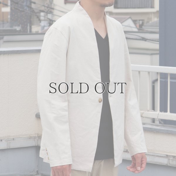 画像5: 綿麻キャンバス1Bカラーレス_jacket【MADE IN JAPAN】『日本製  / Upscape Audience