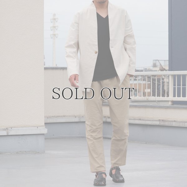 画像7: 綿麻キャンバス1Bカラーレス_jacket【MADE IN JAPAN】『日本製  / Upscape Audience