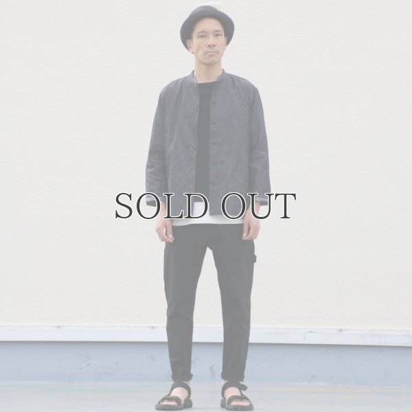 画像17: 麻混デニムマオカラー９分袖 ライト_Jacket【MADE IN JAPAN】『日本製』/ Upscape Audience