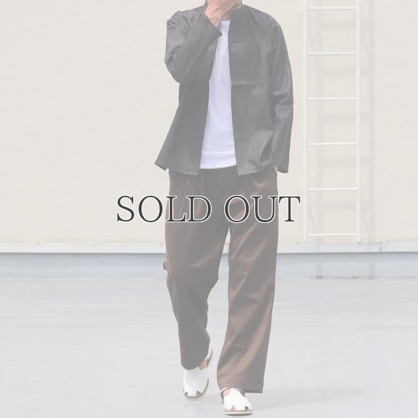 画像7: 麻混デニムマオカラー９分袖 ライト_Jacket【MADE IN JAPAN】『日本製』/ Upscape Audience