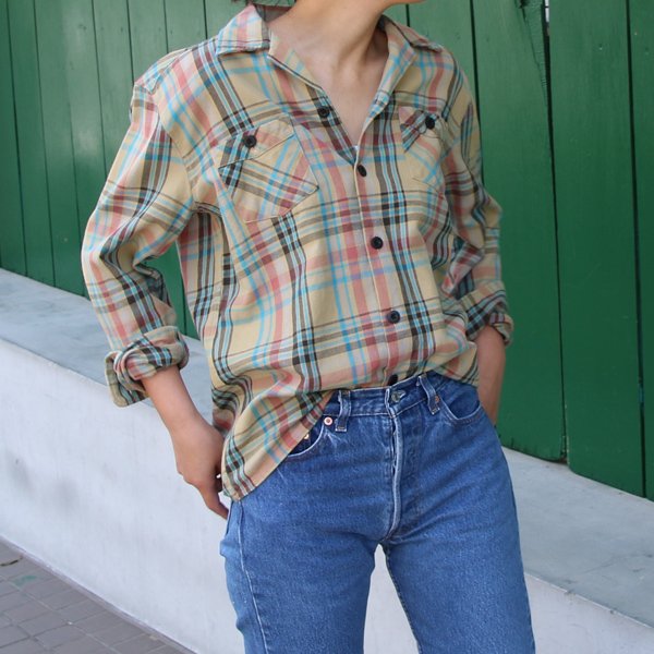 画像3: 【RE PRICE / 価格改定】70’ｓサーフチェックオープンカラーライト_Jacket【MADE IN JAPAN】『日本製』/ Upscape Audience