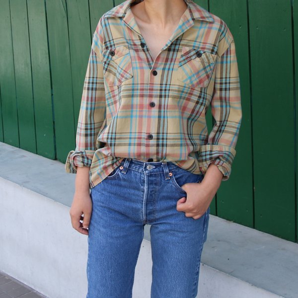 画像4: 【RE PRICE / 価格改定】70’ｓサーフチェックオープンカラーライト_Jacket【MADE IN JAPAN】『日本製』/ Upscape Audience