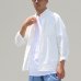 画像9: コットンギャバジンスタンドスモールカラー9分袖 シャツジャケット【MADE IN JAPAN】『日本製』/ Upscape Audience