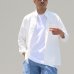 画像11: コットンギャバジンスタンドスモールカラー9分袖 シャツジャケット【MADE IN JAPAN】『日本製』/ Upscape Audience