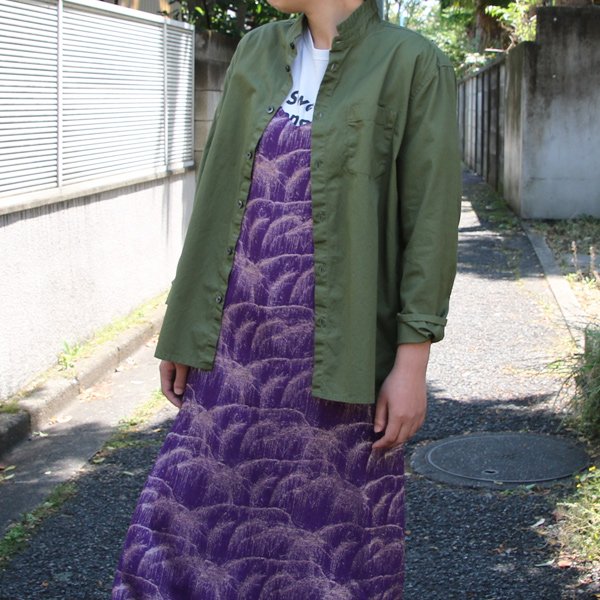 画像3: コットンギャバジンスタンドスモールカラー９分袖 ライト_Jacket【MADE IN JAPAN】『日本製』/ Upscape Audience