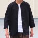 画像4: コットンギャバジン マオカラー 七分袖 シャツジャケット【MADE IN JAPAN】『日本製』/ Upscape Audience