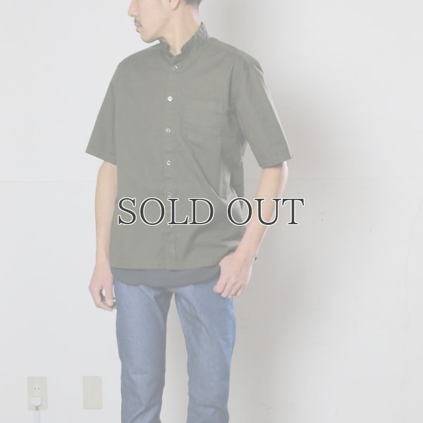 画像5: コットンギャバジンスタンドスモールカラー5/S Shirts Jacket【MADE IN JAPAN】『日本製』/ Upscape Audience