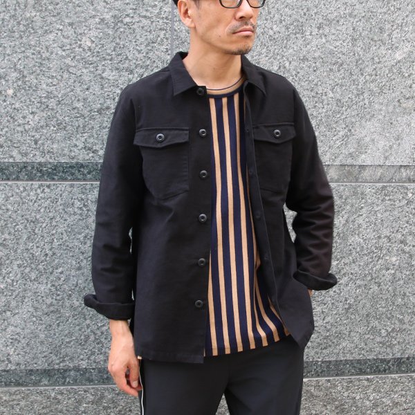 画像7: パウダースノーバックサテン ユーティリティシャツジャケット【MADE IN JAPAN】『日本製』 / Upscape Audience