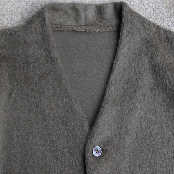 画像8: パイルシャギー モックVネック L/S ニットソーカーディガン【MADE IN JAPAN】『日本製』/ Upscape Audience