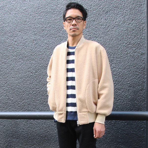 画像5: ソフトタッチ ボアフリース MA-1 ブルゾン【MADE IN JAPAN】『日本製』/ Upscape Audience