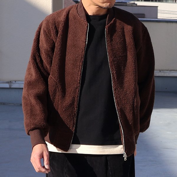 画像3: 【RE PRICE / 価格改定】ソフトタッチ ボアフリース MA-1 ブルゾン【MADE IN JAPAN】『日本製』/ Upscape Audience