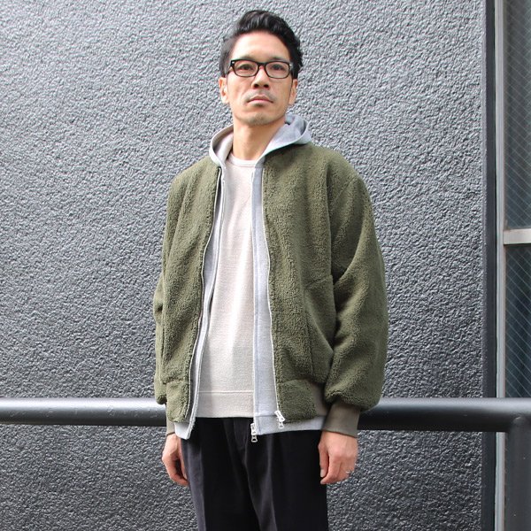 画像7: ソフトタッチ ボアフリース MA-1 ブルゾン【MADE IN JAPAN】『日本製』/ Upscape Audience