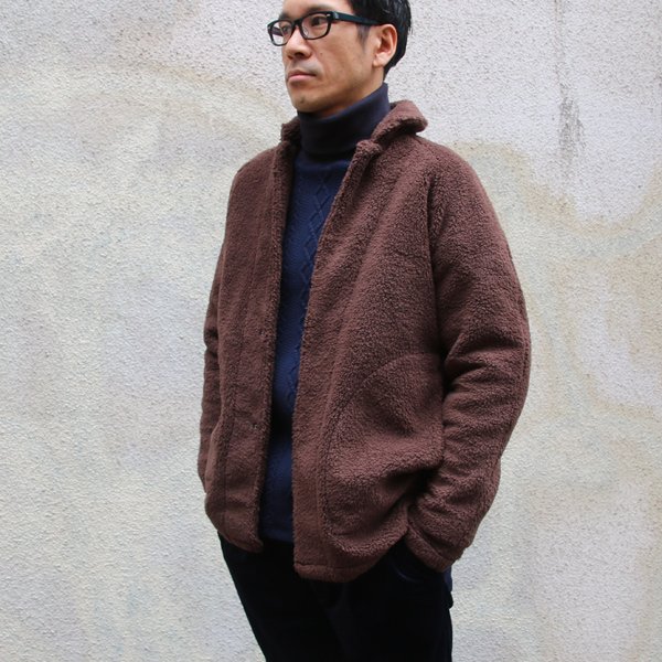 画像6: ソフトタッチ ボアフリース ショールカラー スナップジャケット【MADE IN JAPAN】『日本製』/ Upscape Audience