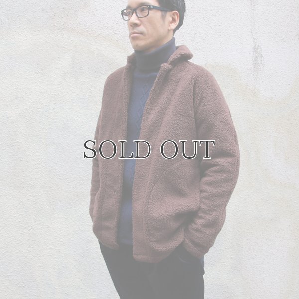 画像9: ソフトタッチ ボアフリース ショールカラー スナップジャケット【MADE IN JAPAN】『日本製』/ Upscape Audience