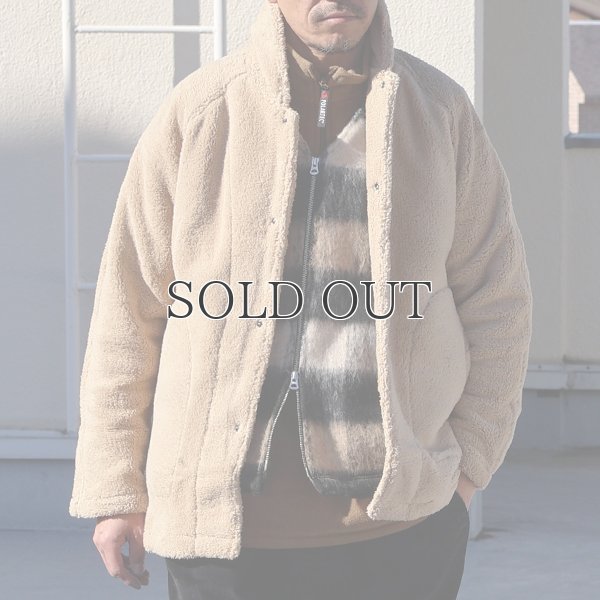 画像2: ソフトタッチ ボアフリース ショールカラー スナップジャケット【MADE IN JAPAN】『日本製』/ Upscape Audience