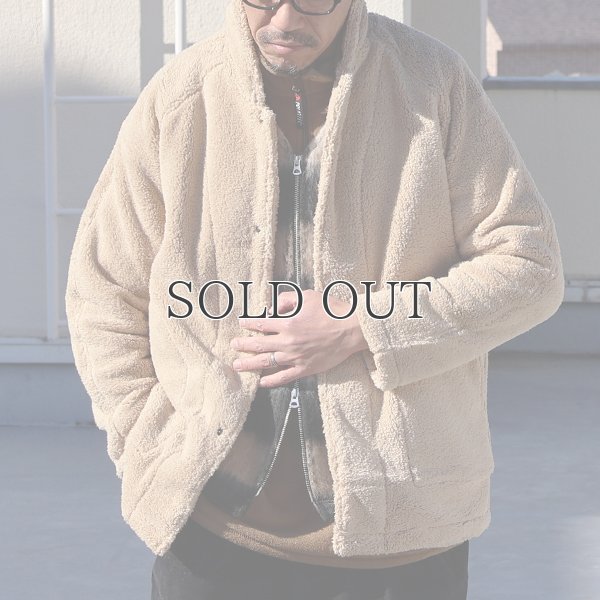 画像4: ソフトタッチ ボアフリース ショールカラー スナップジャケット【MADE IN JAPAN】『日本製』/ Upscape Audience