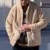 画像4: ソフトタッチ ボアフリース ショールカラー スナップジャケット【MADE IN JAPAN】『日本製』/ Upscape Audience (4)