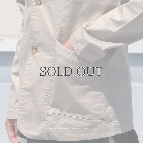 画像20: コットンリネンストレッチ2Bクラークジャケット『日本製』/ Upscape Audience