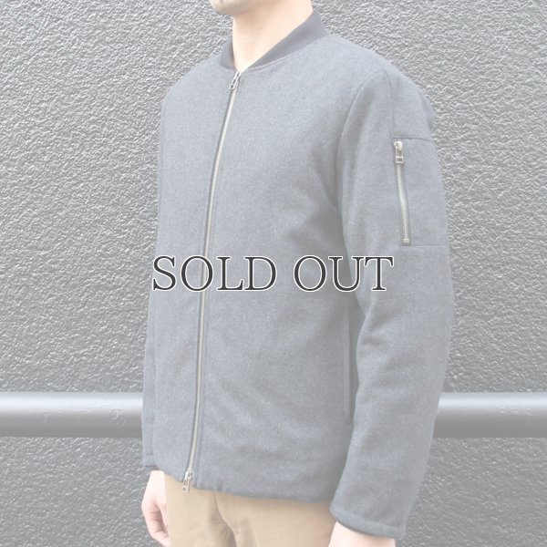 画像6: 610ｇウールメルトン裏ダイヤキルトMA-1ジャケット【レディース】【送料無料】 / Audience