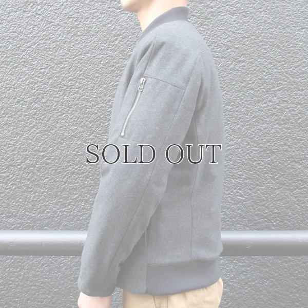 画像7: 610ｇウールメルトン裏ダイヤキルトMA-1ジャケット【レディース】【送料無料】 / Audience