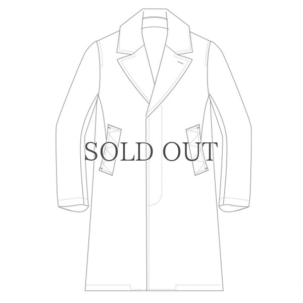 画像7: 610gウールメルトン比翼仕立3Bチェスターコート 【送料無料】 / Audience