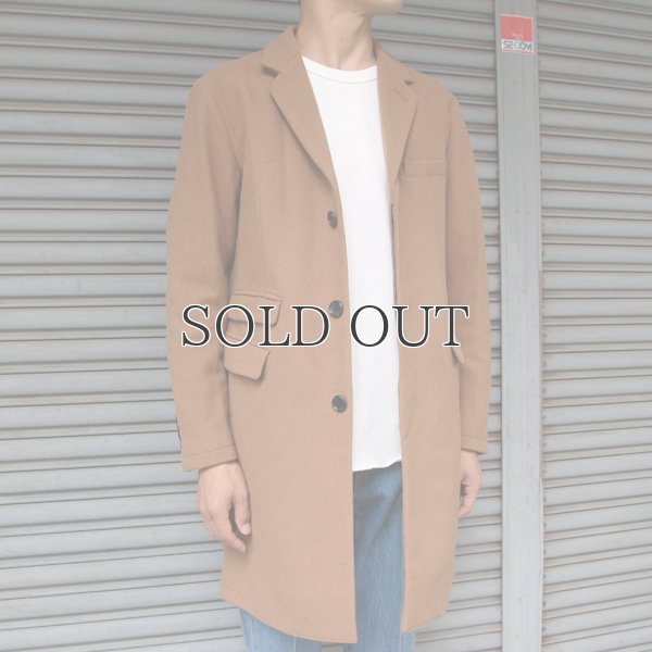 画像17: 610gウールメルトン比翼仕立3Bチェスターコート 【送料無料】 / Audience