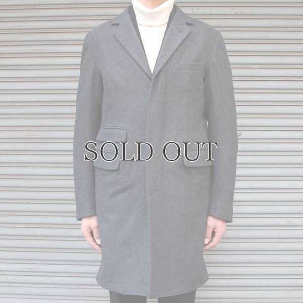 画像9: 610gウールメルトン比翼仕立3Bチェスターコート 【送料無料】 / Audience