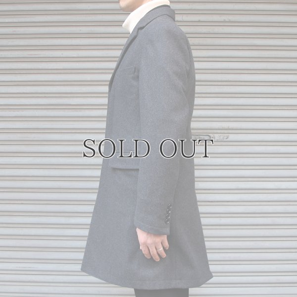 画像11: 610gウールメルトン比翼仕立3Bチェスターコート 【送料無料】 / Audience