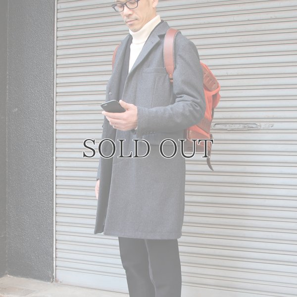 画像4: 610gウールメルトン比翼仕立3Bチェスターコート 【送料無料】 / Audience