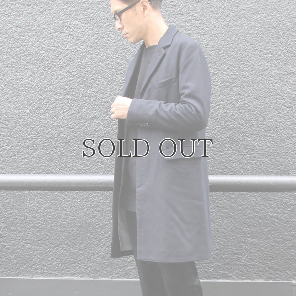 画像6: 610gウールメルトン比翼仕立3Bチェスターコート 【送料無料】 / Audience