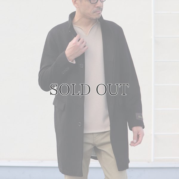 画像4: 550gイタリアNOBILIAビーバー比翼仕立てスタンドカラーコート / Audience