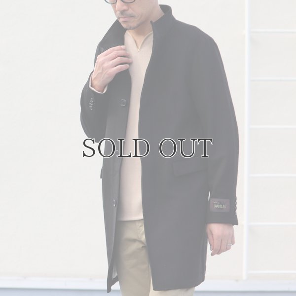 画像6: 550gイタリアNOBILIAビーバー比翼仕立てスタンドカラーコート / Audience