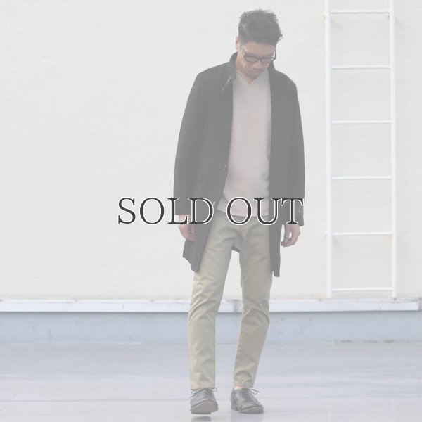 画像10: 550gイタリアNOBILIAビーバー比翼仕立てスタンドカラーコート / Audience