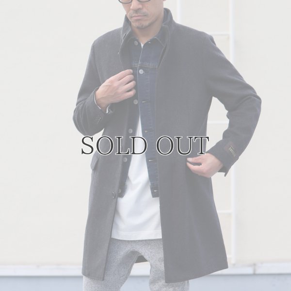 画像4: 550gイタリアNOBILIAビーバー比翼仕立てスタンドカラーコート / Audience