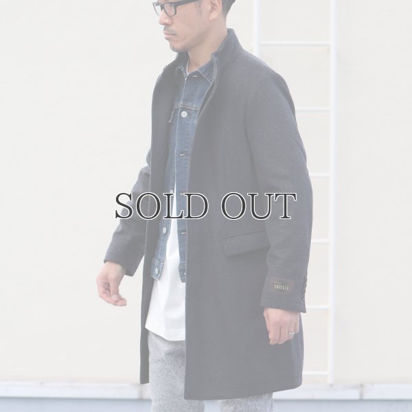 画像5: 550gイタリアNOBILIAビーバー比翼仕立てスタンドカラーコート / Audience