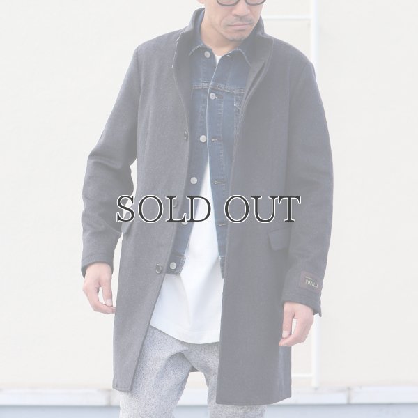 画像8: 550gイタリアNOBILIAビーバー比翼仕立てスタンドカラーコート / Audience