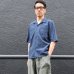 画像8: ソフトリネンコットンキャンバスオープンカラー5/Sシャツジャケット【MADE IN JAPAN】『日本製』/ Upscape Audience (8)