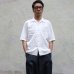 画像9: ソフトリネンコットンキャンバスオープンカラー5/Sシャツジャケット【MADE IN JAPAN】『日本製』/ Upscape Audience (9)