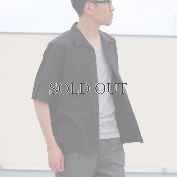 画像4: ソフトリネンコットンキャンバスオープンカラー5/Sシャツジャケット【MADE IN JAPAN】『日本製』/ Upscape Audience