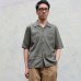 画像10: ソフトリネンコットンキャンバスオープンカラー5/Sシャツジャケット【MADE IN JAPAN】『日本製』/ Upscape Audience (10)