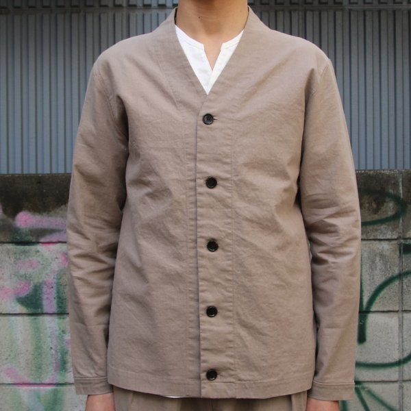 画像13: 綿麻ビンテージソフトキャンバス モックV/N カーデジャケット『日本製』/ Upscape Audience